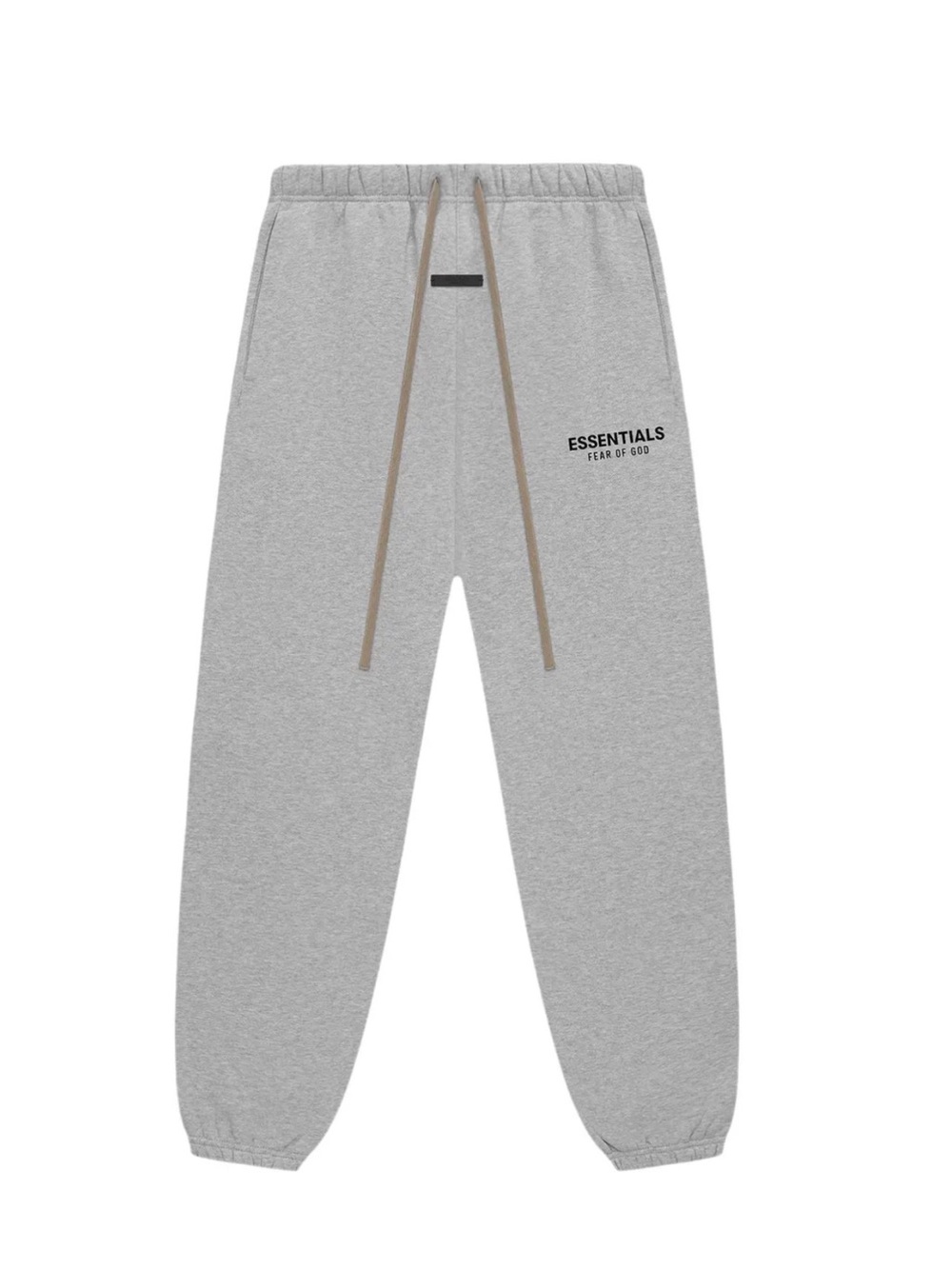 Essentials Fear of God Gray Sweatpants with Taupe Drawstrings